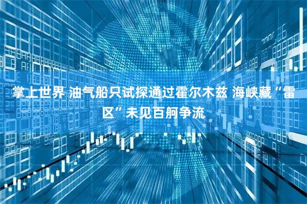 掌上世界 油气船只试探通过霍尔木兹 海峡藏“雷区”未见百舸争流