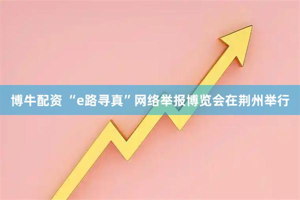 博牛配资 “e路寻真”网络举报博览会在荆州举行